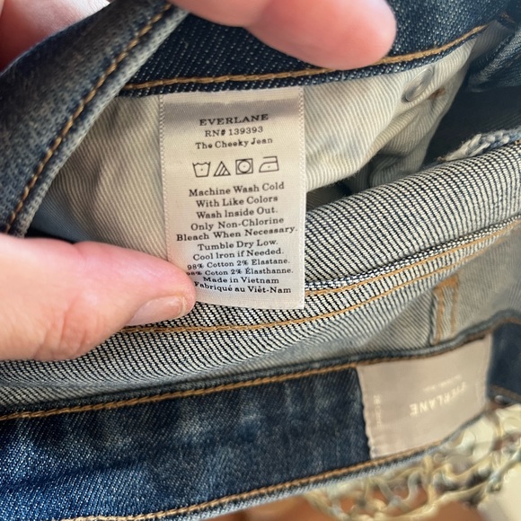Everlane The Cheeky Jean in Faded Indigo (OG 2019 one) - Picture 6 of 7